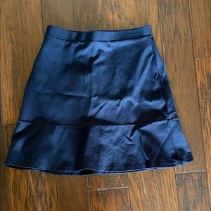 LOFT Navy Flared Mini Skirt